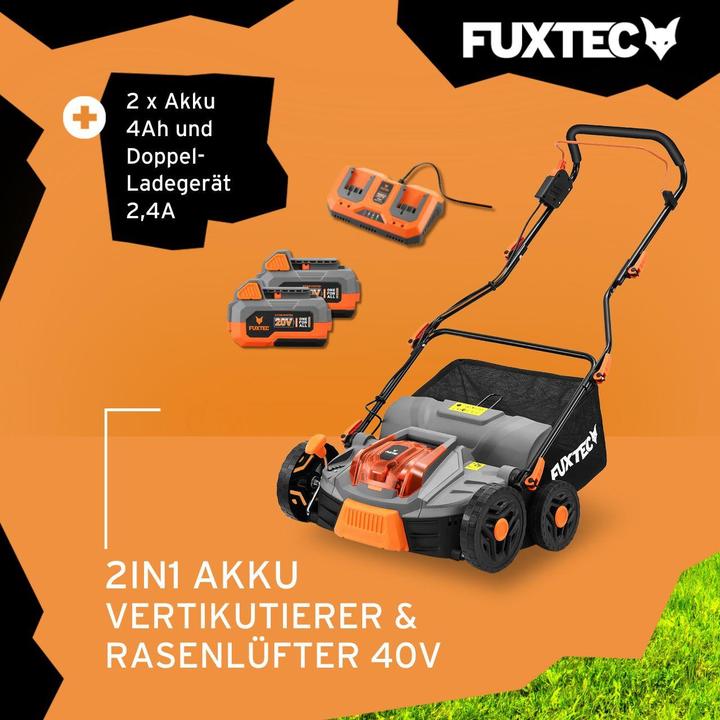 Immagine prodotto Fuxtec 40V Akku-Vertikutierer SET FX-E2VE38SET