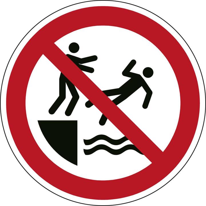 Produktbild Brady ISO-Sicherheitsschild - Nicht in das Wasser stossen
