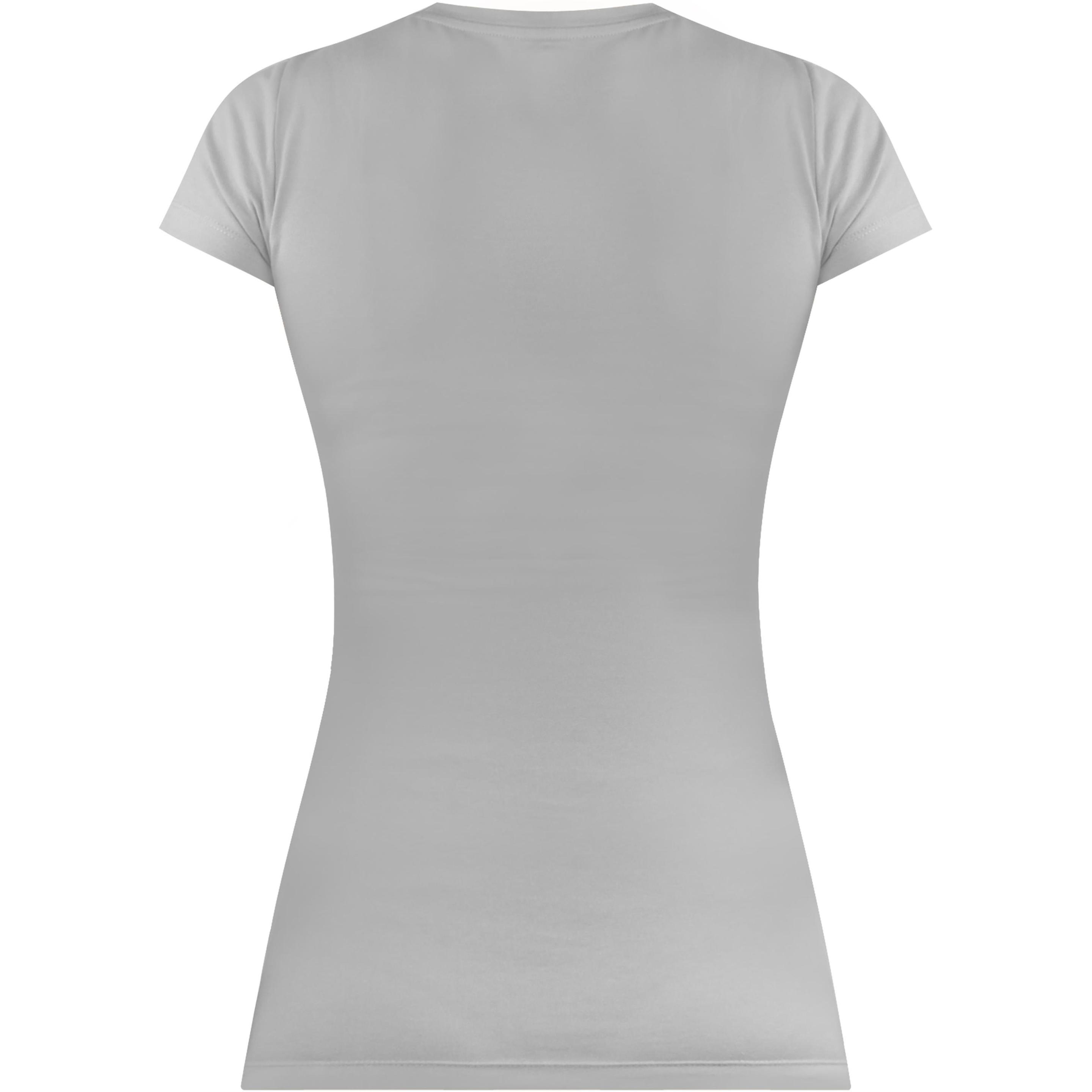 Thumbnail - Normani, Damen, Shirt, Figurbetontes T-Shirt mit V-Ausschnitt Siena, Grau, (3XL)