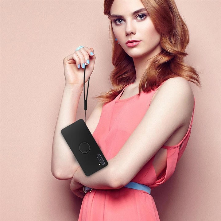 Actual product image Cadorabo TPU Liquid Ring Silicone Case Cover (Samsung Galaxy Note 10)