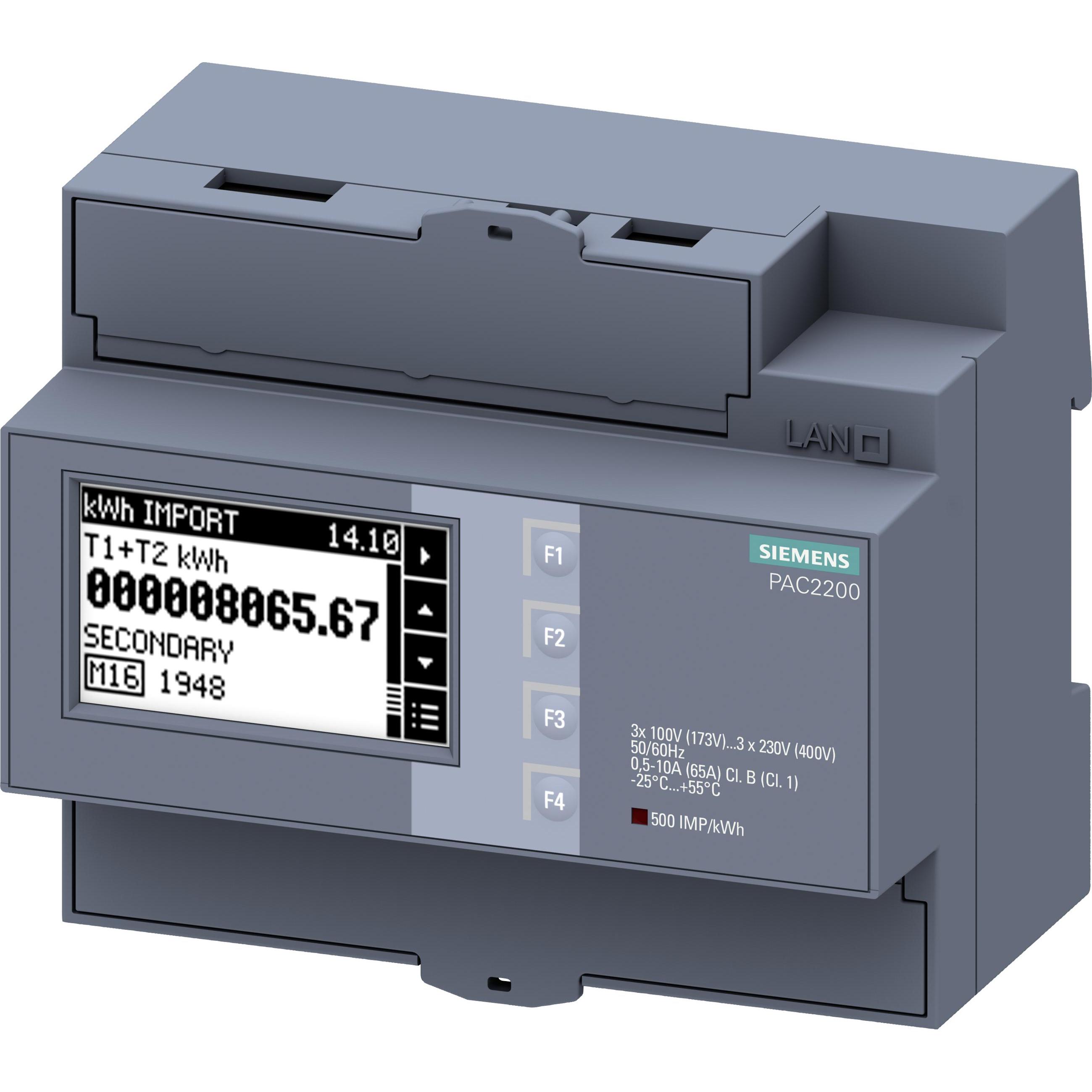 Siemens, Energiemessgerät, SENTRON PAC2200 DIN rail power monitorin