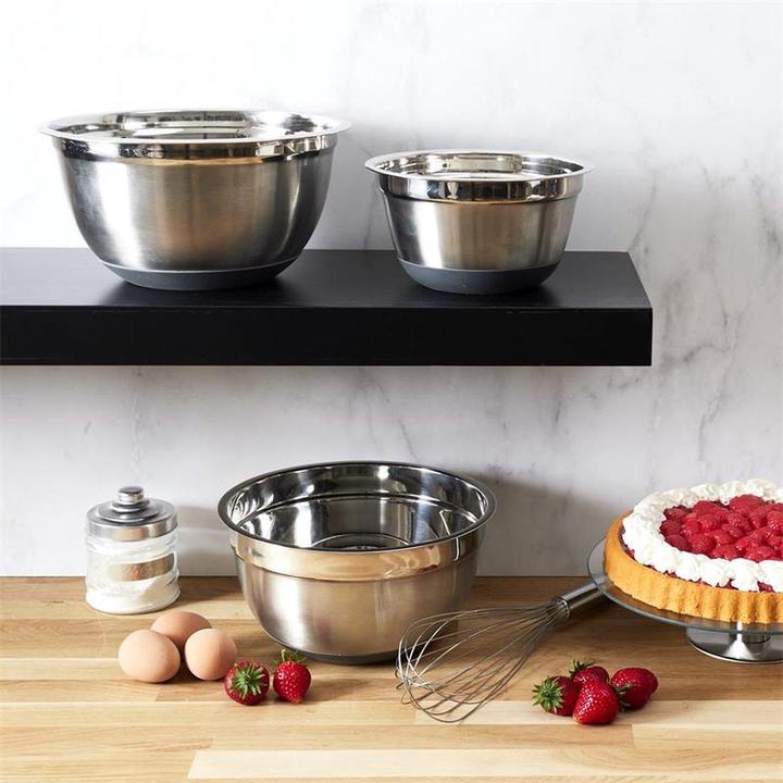 Produktbild Lily Cook Schüsseln aus Edelstahl, 3er-Pack (25.50 cm, 1.20 l, 3x)