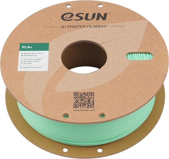 Image du produit eSUN PLA+ Mint Grün Filament 1.75mm 1Kg (PLA+ LECTURE, 1.75 mm, 1000 g, Vert)