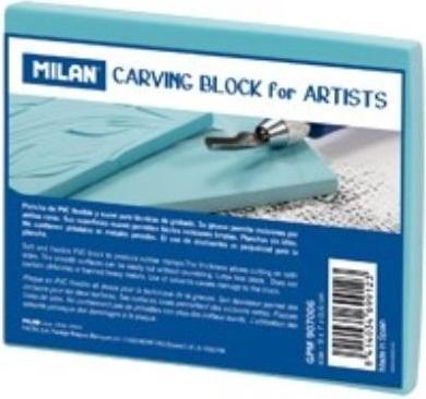 Kleiner Linolschnittblock 9x7cm MAILAND