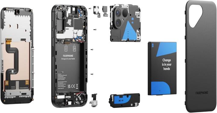 Produktbild Fairphone Exklusive Amazon-Variante mit iFixit-Schraubendreher, 50 MP Kameras, nachhaltig und reparierbar (256 GB, Schwarz, 5G)