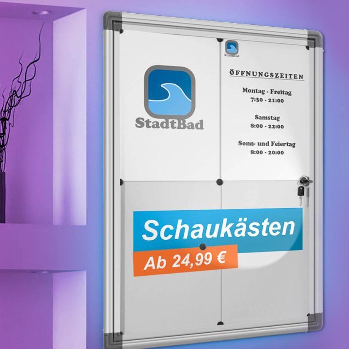 Thumbnail - Office Marshal, Informationsschild, Schaukasten ExklusivOffice Marshal, Verschliessbare Tür, Vitrine für Innenbereiche, ...