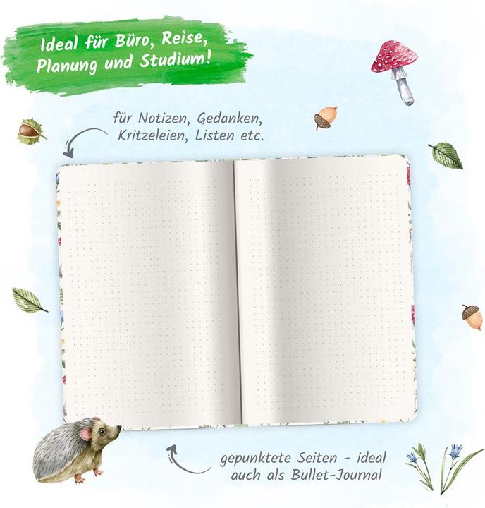 Actual product image Notebook small forest idyll (Dotted)