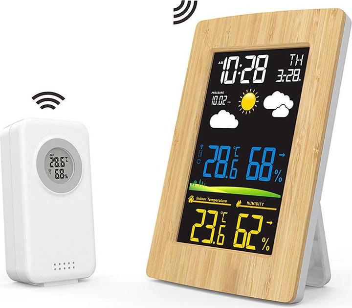 Actual product image Livoo Wood effect weather station