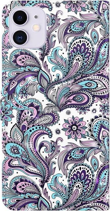 Produktbild Ueli Express iPhone 13 Pro Max Buch Etui Tasche mit Kartenfach Tattoo Pink (Apple iPhone 13 Pro Max)