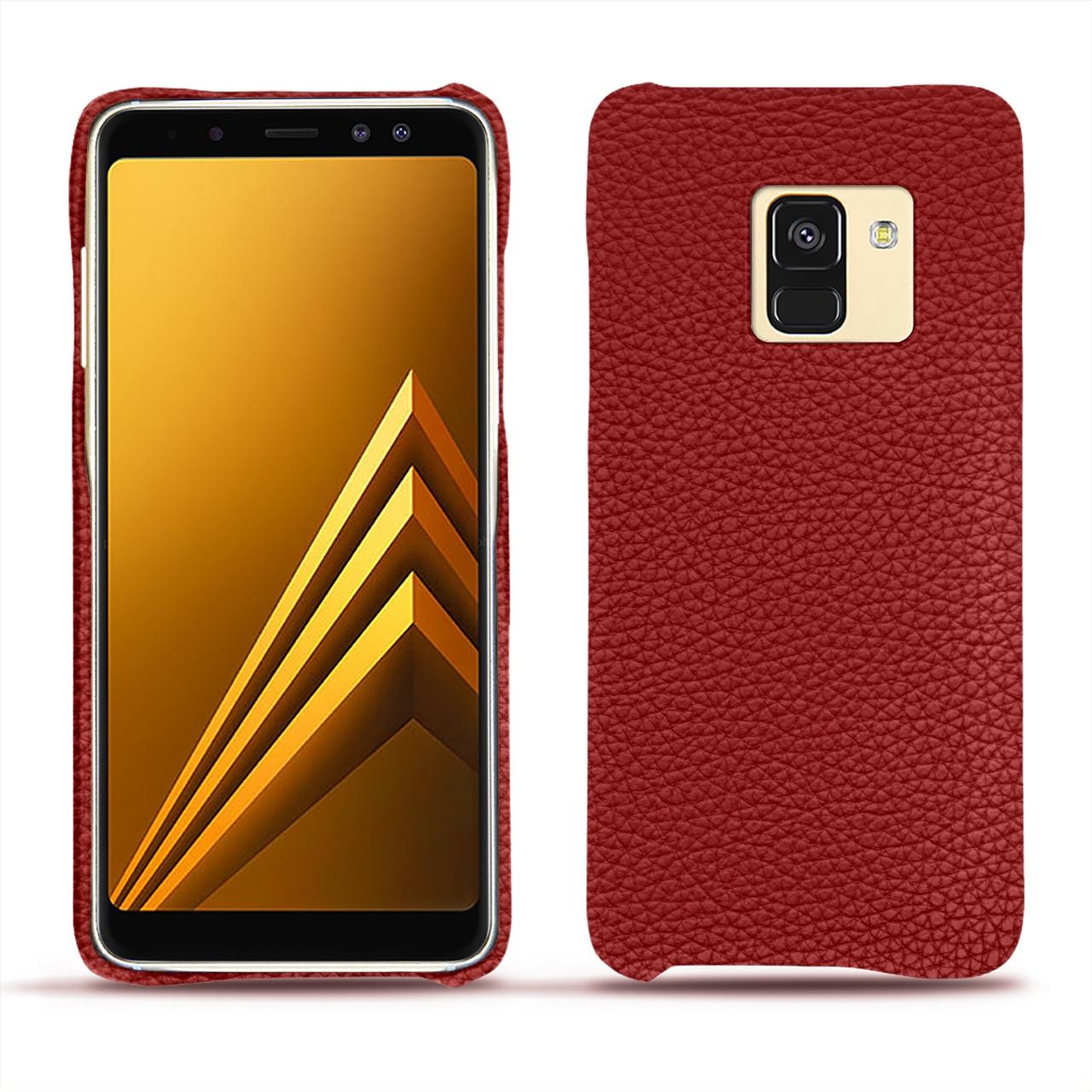 Noreve Lederschutzhülle (Samsung Galaxy A8 (2018)), Smartphone Hülle, Rot
