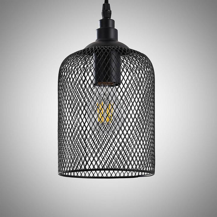 Immagine prodotto Lindby Lampada a sospensione Elrond 4 Nero/Legno (E27)