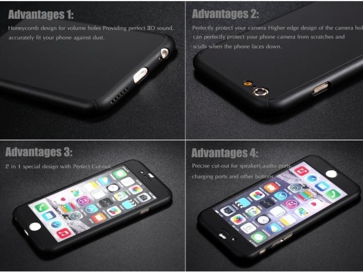 Actual product image Floveme 360 degree bulletproof glass case iPhone 6/6S all-round protection (1 Piece, Apple iPhone 6s)