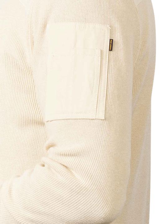 Immagine prodotto Pme Legend Half Zip Pullover Cotton Knit Bone White (3XL)