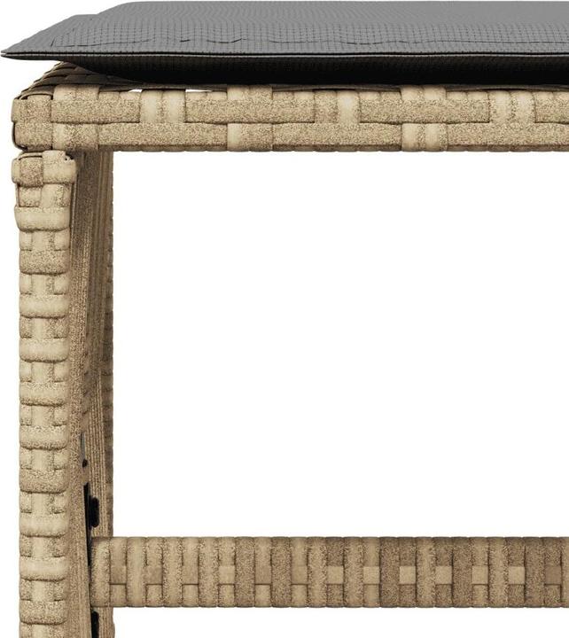 Actual product image VidaXL Garden furniture dining set garden set 11 pcs. beige mix poly rattan (165 cm)