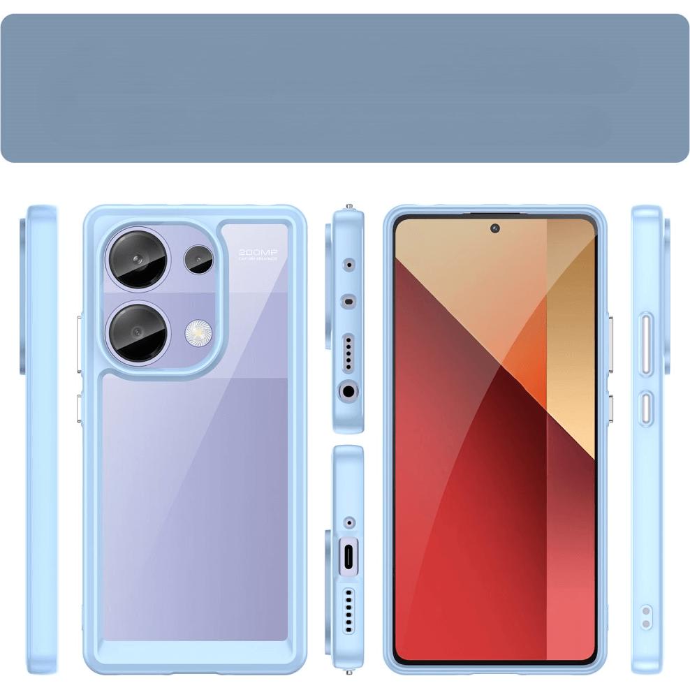 Thumbnail - Cover-Discount Poco M6 Pro / Redmi Note 13 4G - Schützende Acryl-Handyhülle mit erhöhtem Rand (Xiaomi Redmi Note 13 Pro ...