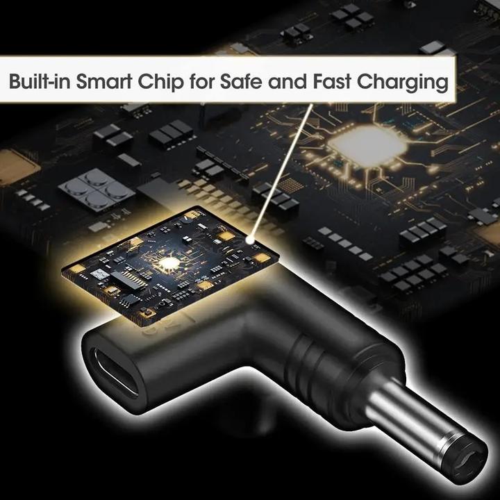 Produktbild PhoneLook 6er Set USB-C zu DC Adapter, verschiedene Anschlüsse, Router Ladeanschluss 3.0x1.1 bis 5.5x2.1mm, Da (USB-C)