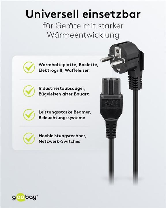 Actual product image Goobay Warming device connection cable (2 m)