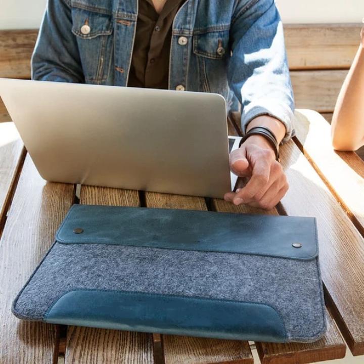 Immagine prodotto Only-Bags.Store Borsa in pelle e pile per laptop, borsa per laptop - 15