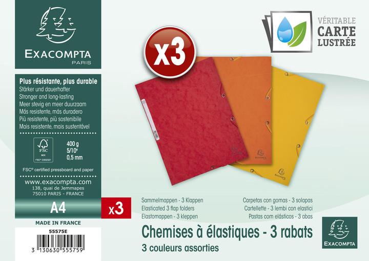 Image du produit Exacompta Chemises à élastiques (A4, 17x)