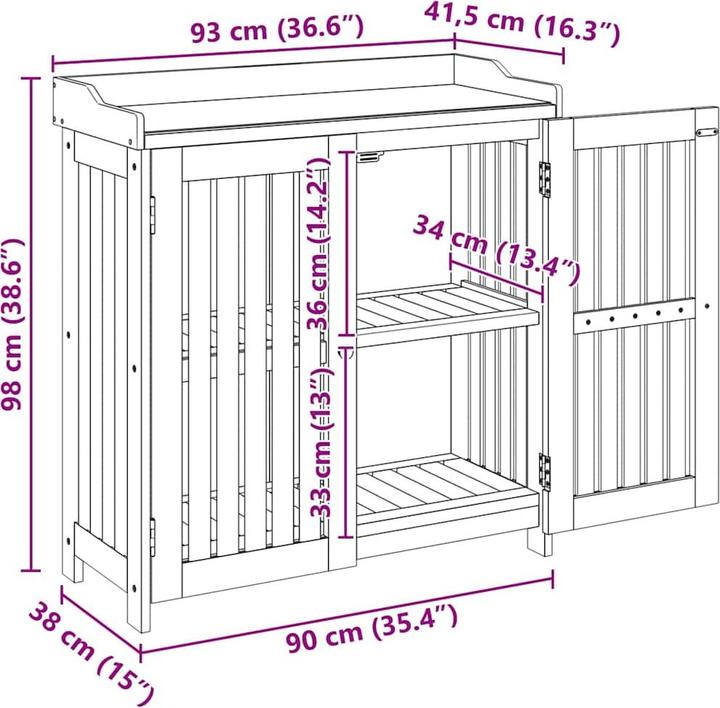 Image du produit vidaXL Garten-Schrank