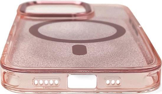 Produktbild Hurtel Glitter Case mit MagSafe für Samsung Galaxy S25 Edge - Rosa (Samsung Galaxy S25 Edge)