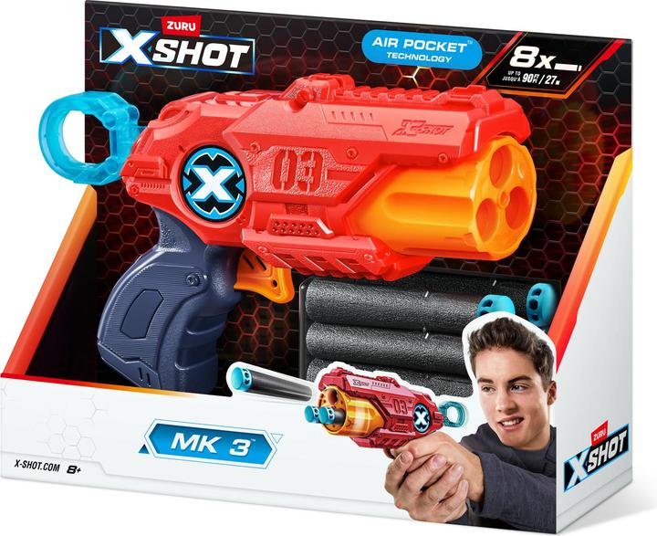 X Shot 3個セット ナーフ Xshot トイガン 3つセット Amazon.co.jp: X
