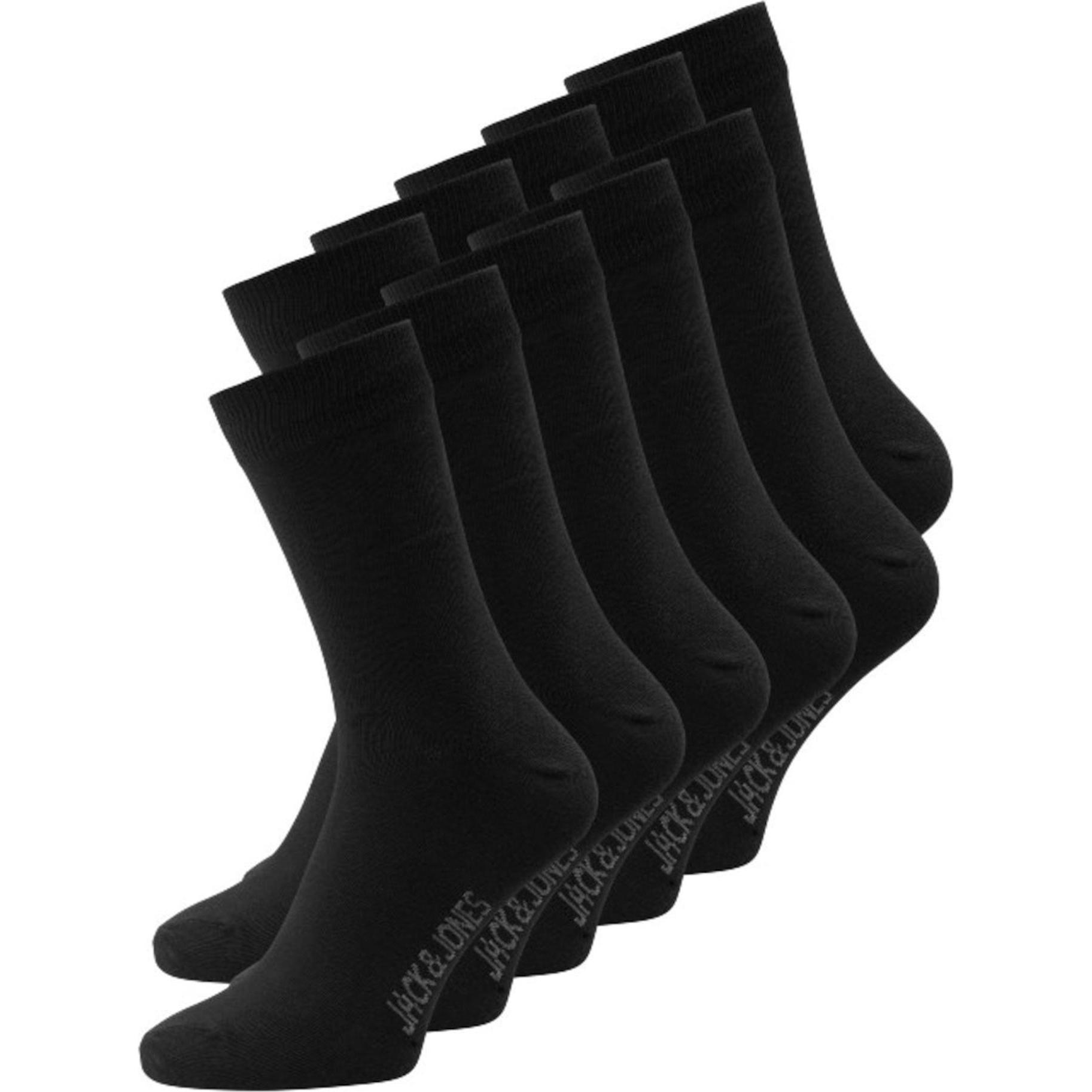 Jack & Jones, Herren, Socken, Jens, Schwarz, (10er Pack, One Size)