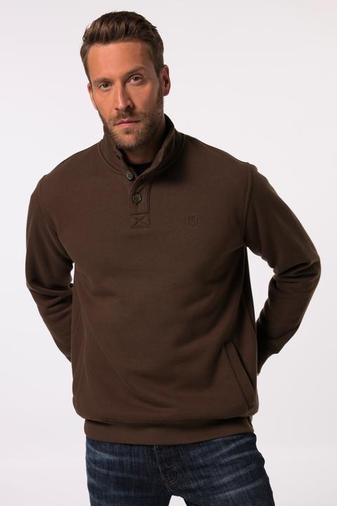 Image du produit JP1880 Sweat-shirt camionneur JP 1880, col montant et patte de boutonnage - jusqu'au 8 XL (8XL)