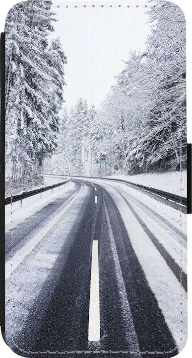 Immagine prodotto PhoneLook Cover Portafoglio Nero Inverno 22 Strada innevata (Apple iPhone 14 Pro)