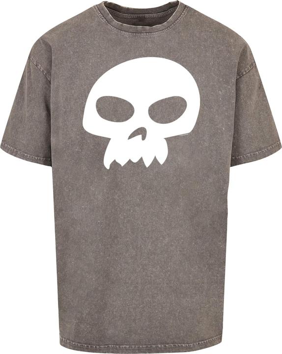 Actual product image Absolute Cult Toy Story - Sid's Skull Acid Washed Oversize Tee - 115465 (M)