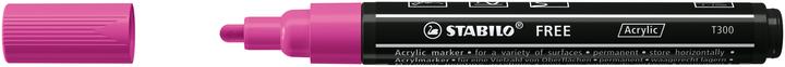 Actual product image STABILO Acrylic marker - FREE Acrylic - T300 bullet tip 2-3mm - single pen - purple (Lilac, 3 mm, 1 x)
