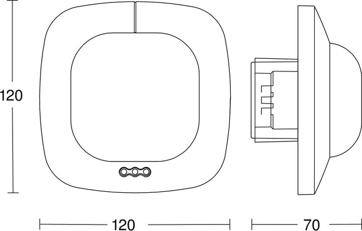 Actual product image Steinel Presence detector bus UP ws 360° v360° 2.8m 002770 (400 m)