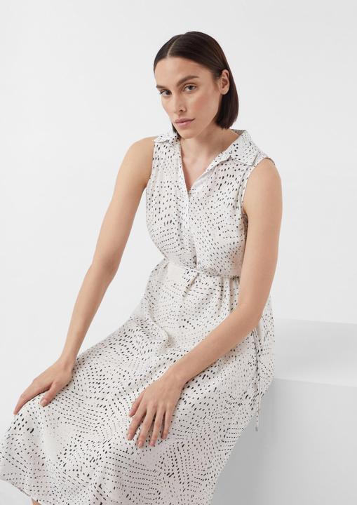 Image du produit Comma Kleid Ärmelloses Midikleid mit Gürtel (38)