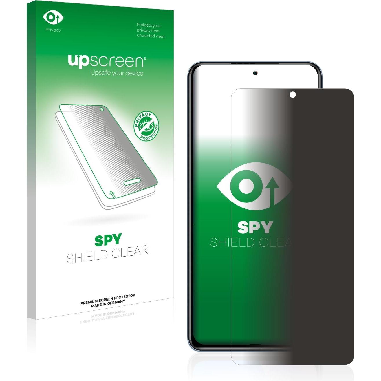 upscreen Spy Shield Blickschutzfolie (1 Stück, Xiaomi Poco F3), Smartphone Schutzfolie, Blau
