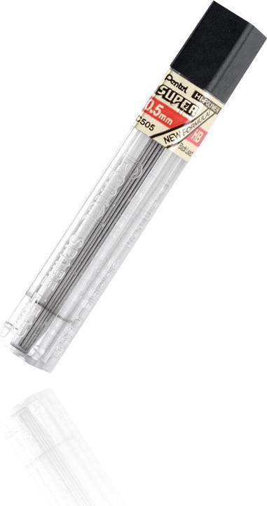 Actual product image Pentel Super (12 Piece, Black, 0.50 mm)