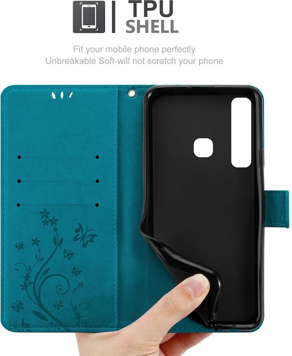 Produktbild Cadorabo Flower Book Cover (Samsung Galaxy A9 (2018))