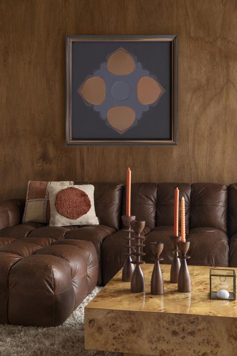 Produktbild Dutchbone Hocker Hackman Leather Chocolate