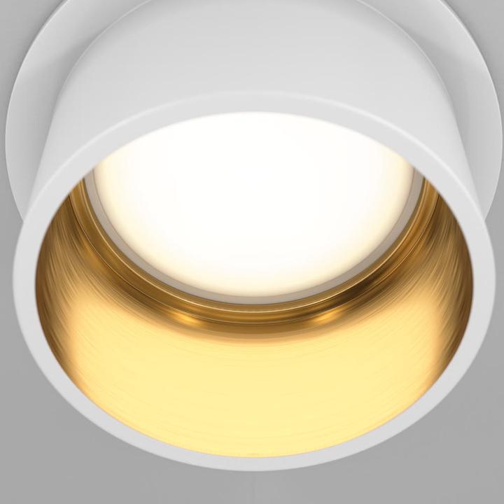 Actual product image Maytoni Reif Recessed ceiling spot GU10 White, Gold Ø68mm (GU10)