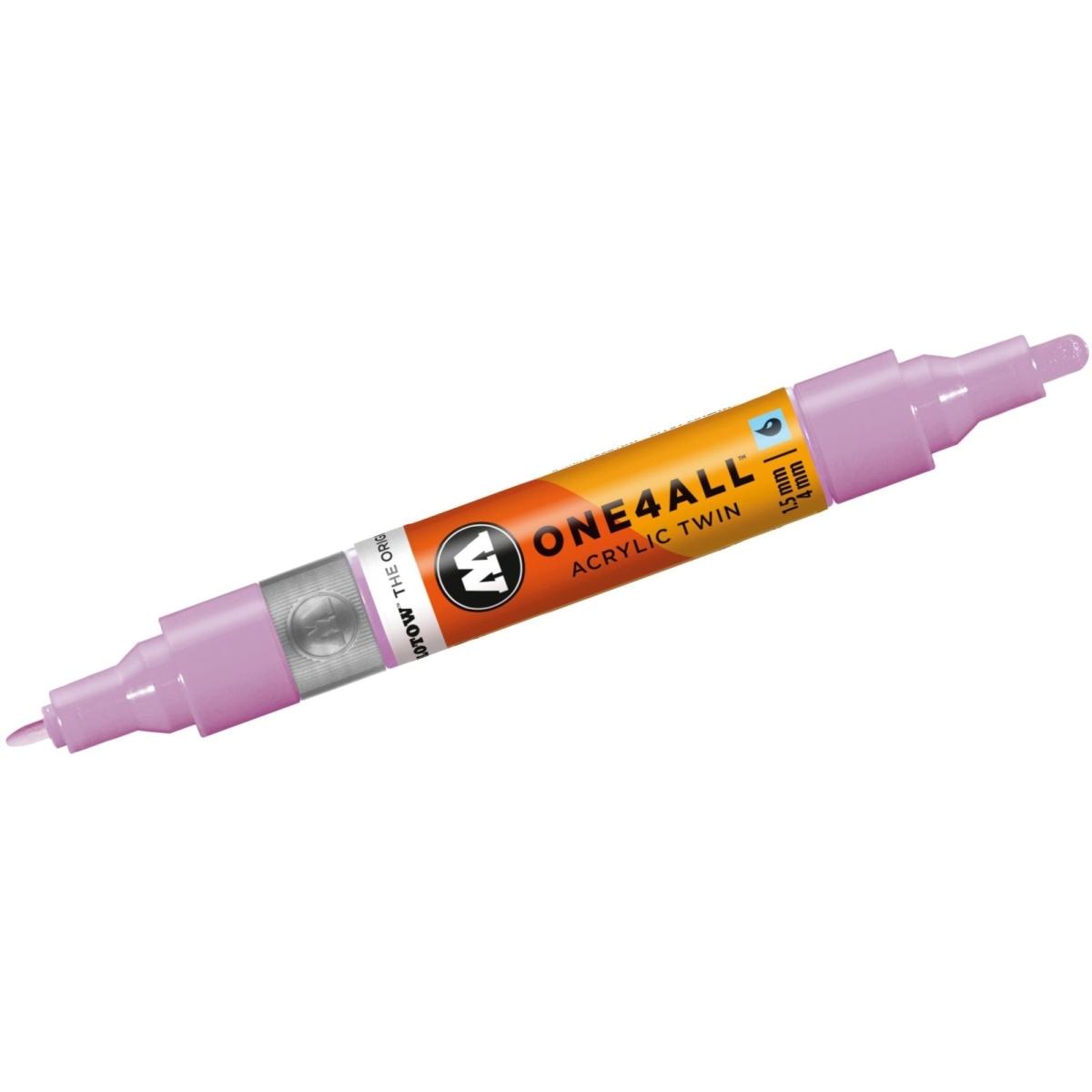 Thumbnail - Molotow, Marker, Marqueur pour Maquettes - One4All Twin - Acrylique Lilas Pastel - 1,5/4mm - -201 - 15 cm (flieder paste...