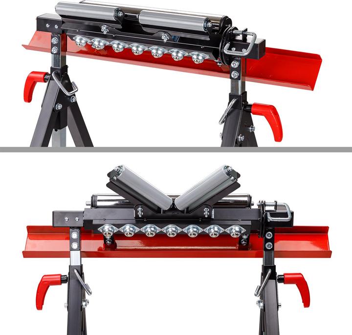 Image du produit Dema Support multi-rouleaux réglable en hauteur 82,5 - 127,5cm (70.50 cm, 75 cm)