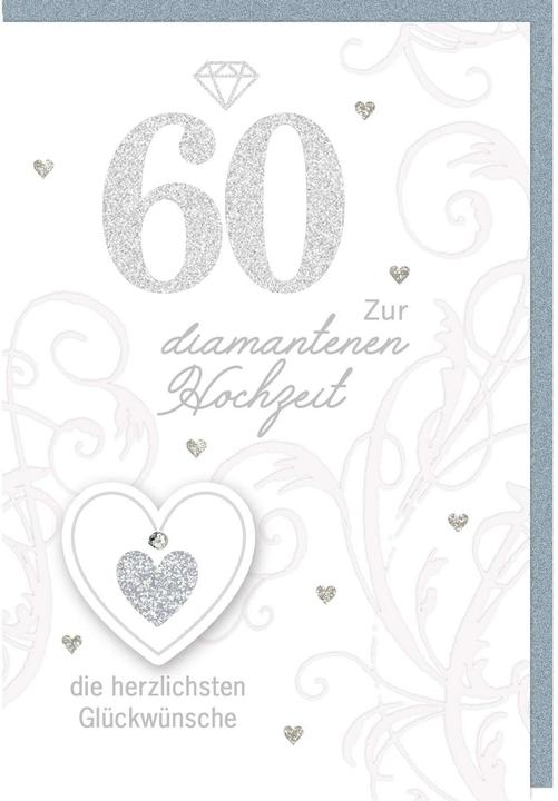 Immagine prodotto Braun + Company Biglietto di auguri Anniversario di matrimonio 60 11,5 x 17 cm (6 pz.)