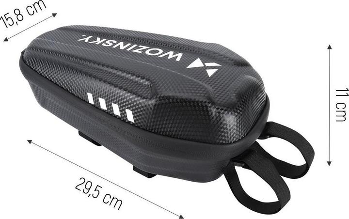 Produktbild Wozinsky wasserdichte Scooter Lenkertasche 3l Lenkertasche schwarz (WSB4BK) (3 l, Lenkertasche)