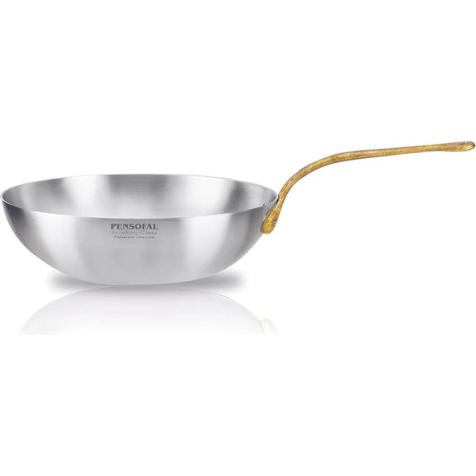 Pensofal 4904-E Padella Wok Sauté Academy Class Con Manico In Ottone Fuso 28Cm, Padella + Pentola