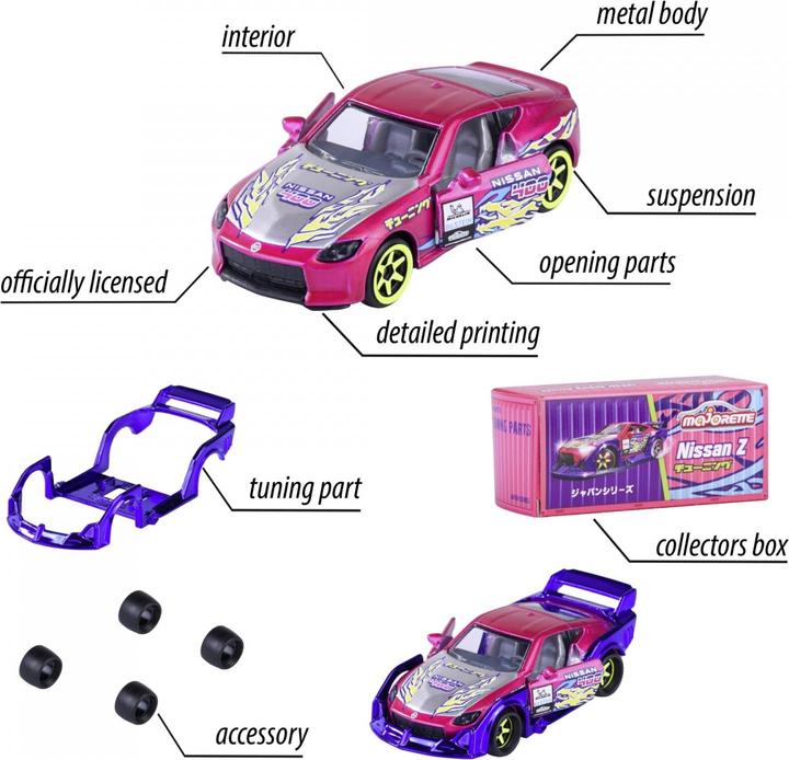 Actual product image Majorette Japan Deluxe Honda Civic Type R EK9