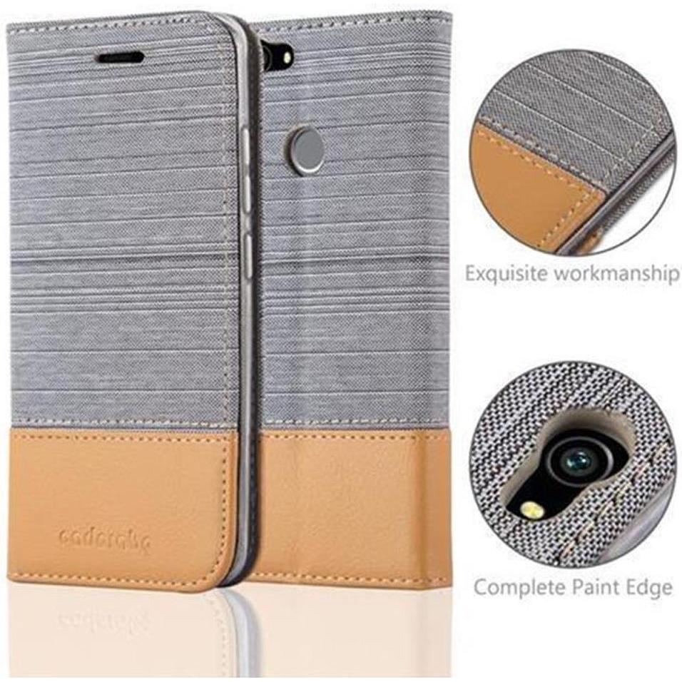 Thumbnail - Cadorabo Jeans Optik (Huawei Nova), Smartphone Hülle, Grau, Braun