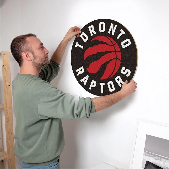 Actual product image Iconic NBA - Toronto Raptors - Logo - Wooden Puzzle Size S (150 pieces) (150 pieces)
