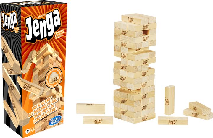 Image du produit Hasbro Gaming Jenga Classic (Allemand, Français, Italien, 1 - 4)