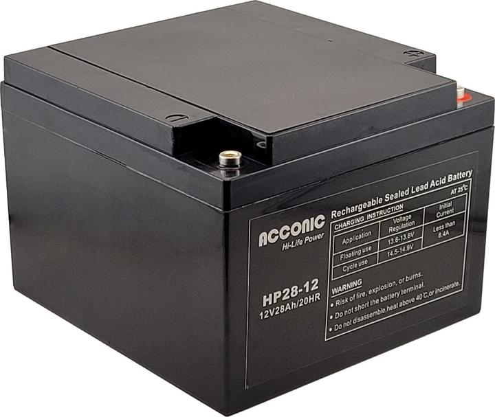 Actual product image Acconic HP28-12 Hi-Life Power AGM 12V 28Ah USV-Batterie