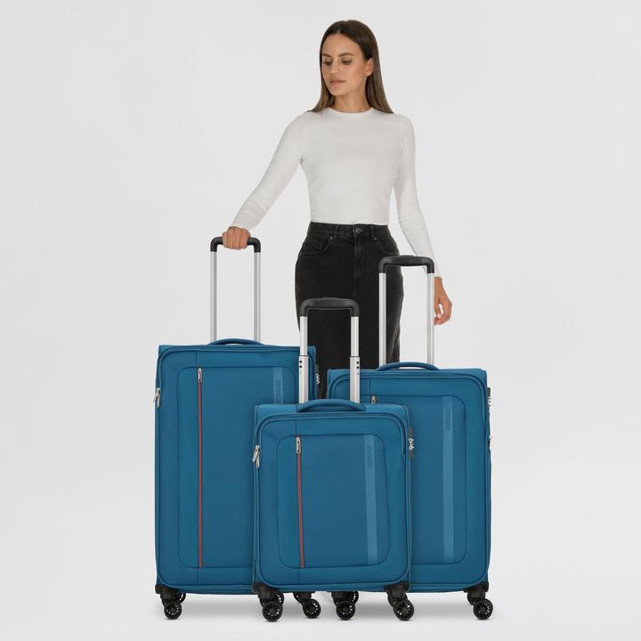 Actual product image American Tourister Blazing Ride 4 Rollen Kofferset 3-teilig mit Dehnfalte (211 l, XL (from 140l))