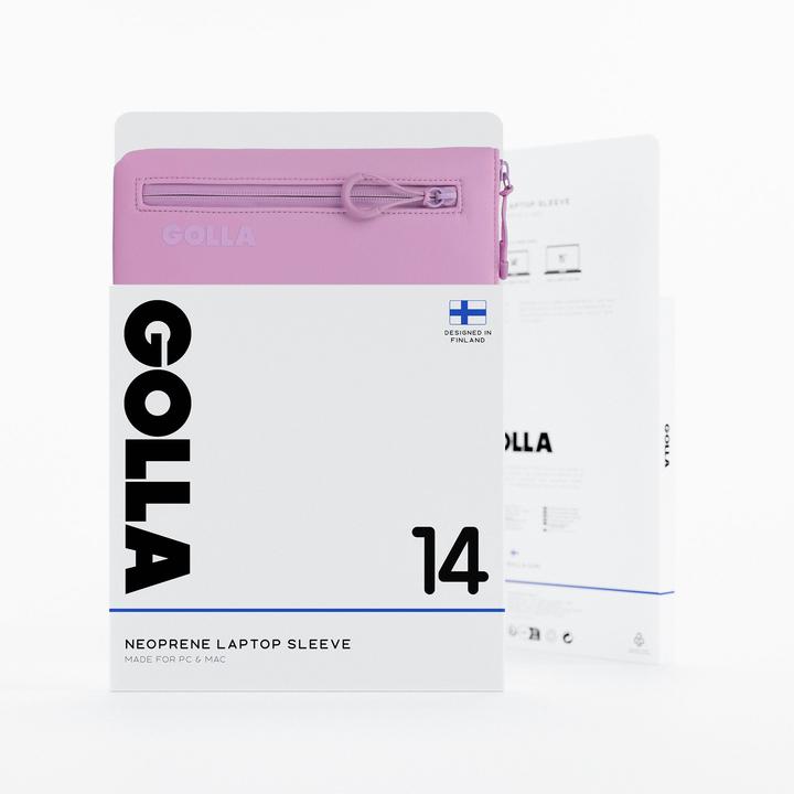 Actual product image Golla Laptop sleeve 14 inch, pastel lilac (14", Apple, ASUS, Dell, HP, Lenovo, Universal)
